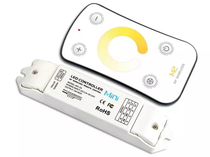 LED HIMMENNIN VÄRILÄMPÖTILAN SÄÄDÖLLÄ - RF KAUKO-OHJAIN - LED ohjaimet ja himmentimet - CHLSC14 - 1