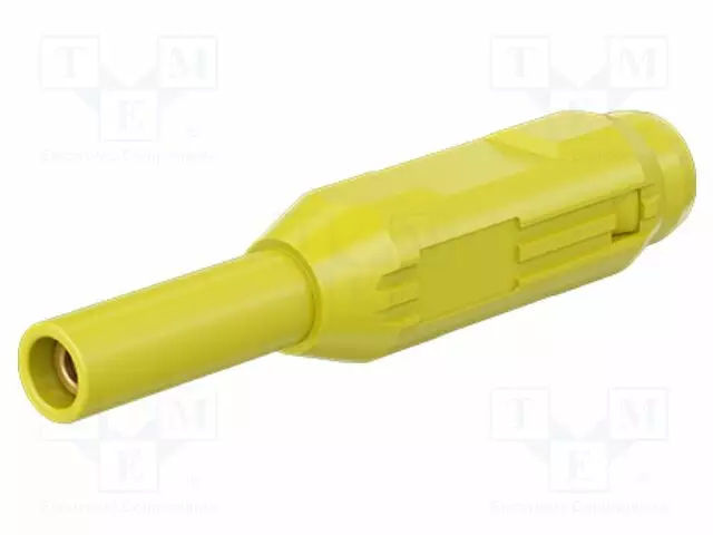LABORATORY CONNECTOR: 1,5MM BANANA - SOCKET - KELTAINEN - INSULATED - Banaanijatkoliittimet - MS1525-B-24 - 1