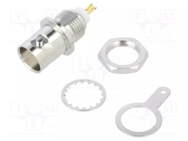 LIITIN: BNC - N LIITINAARAS - SUORA - 50OHM - JUOTETTAVA - POM - BNC liittimet - 112424 - 1