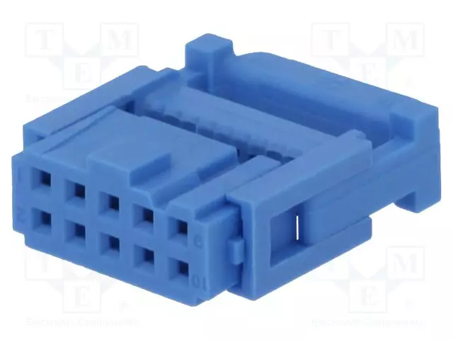 LIITIN: IDC - PISTOKE - NAARAS - PIN: 10 - SUORA - IDC - - 2,54MM - IDC liittimet - 1658527-4 - 1