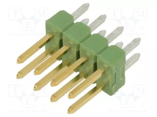 LIITIN: PIN - PIN-LIITIN - UROS - PIN: 8 - THT - AMPMODU MOD II - SUORA - Piikkirimaliittimet - 826656-4 - 1