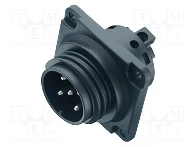 LIITIN: PYÖREÄT - 125V - 3A - PIN: 24 - PISTORASIA - UROS - JUOTETTAVA - Binder-liittimet - 99-0739-00-24 - 1