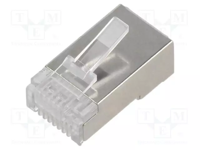 LIITIN: RJ45 - PISTOKE - PIN: 8 - CAT: 5E - 8P8C - JOHTOON - IDC - RJ liittimet - 54554 - 1