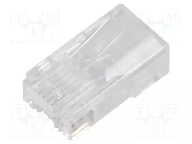 LIITIN: RJ45 - PISTOKE - PIN: 8 - CAT: 6 - LÄPIVIENTILIITIN - 8P8C - IDC - RJ liittimet - 54544 - 1