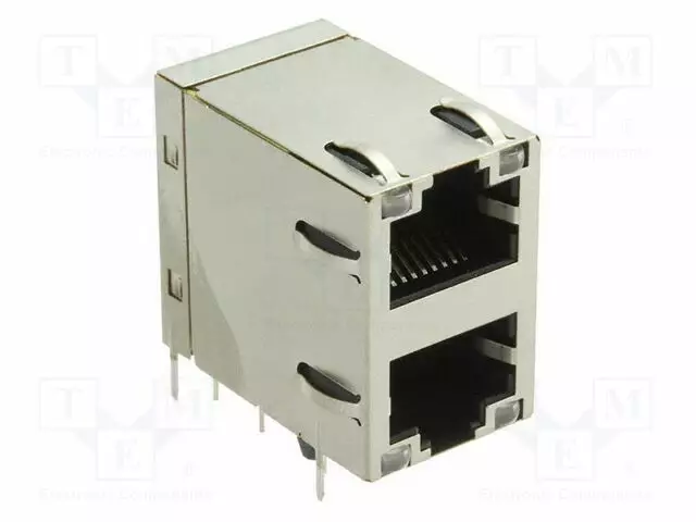 LIITIN: RJ45 - PISTORASIA - PIN: 8 - CAT: 5E - SUOJATTU - 8P8C - THT - RJ liittimet - 0879-2C1R-54 - 1