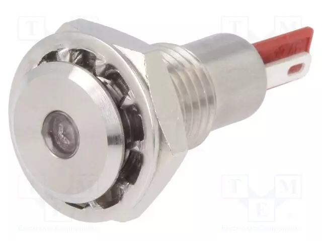 MERKKIVALO: LED - LITTEÄ - PUNAINEN - 24VDC - Ø12,1MM - IP67 - DX0505 - Merkkivalot ja pienoislamput - DX0505RD24 - 1