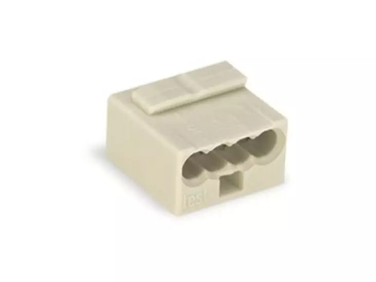 MICRO JUNCTION AND DISTRIBUTION CONNECTORS 4-CONDUCTOR TERMINAL BLOCK, LIGHT GREY - WAGO ja muut pikaliittimet - WG243304 - 1