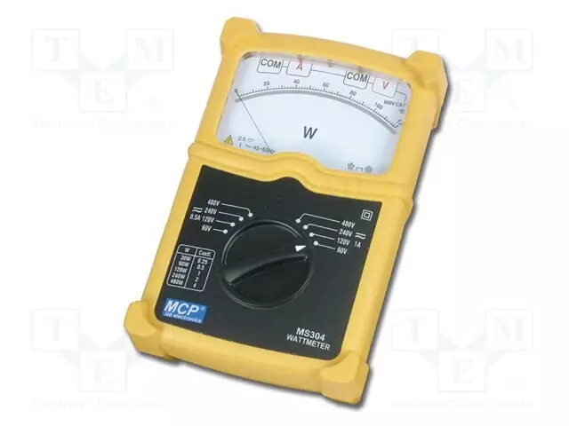 MITTARI: TEHO-1-VAIHEINEN - ANALOGINEN - 0÷500HZ - ±1% - Analogiset yleismittarit - MS304 - 1