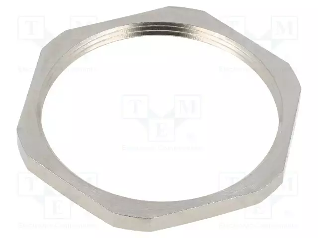 MUTTERI - PG42 - MESSINKI - 60MM - KIERRE: PG - PINNOITE: NIKKELI - Läpivientikappaleiden mutterit - BM2704 - 1