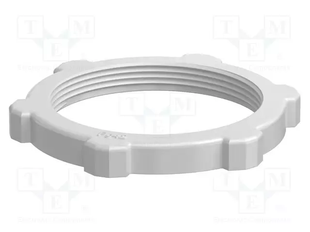 MUTTERI - PG42 - POLYSTYREENI - PAKS.: 8MM - AVAIN: 65MM - VAALEANHARMAAA - Läpivientikappaleiden mutterit - OBO-2043424 - 1