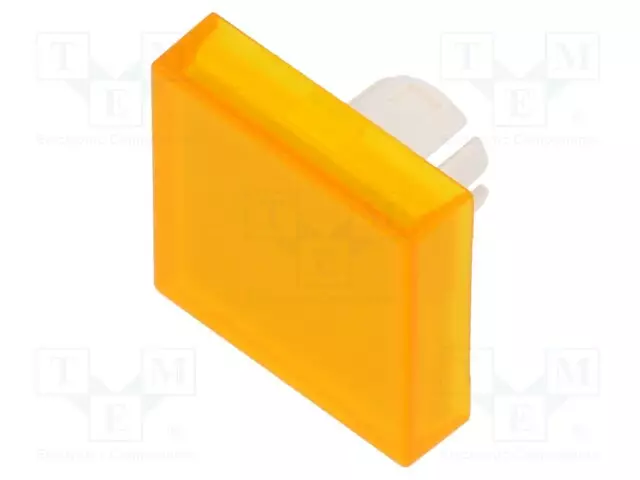 NÄPPÄIMEN LINSSI - 22MM - 61 - LÄPINÄKYVÄ,KELTAINEN - MUOVI - Taulukytkimien lisävarusteet - 61-9351.4 - 1