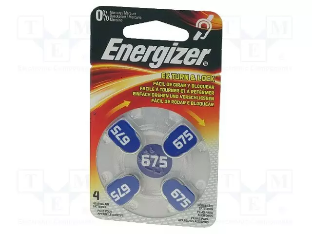 PARISTO: SINKKI-ILMA (ZNO2) - AC675,NAPPIPARISTO,R1154 - 1,4V - Alkaliparistot - BAT-EG6754 - 1