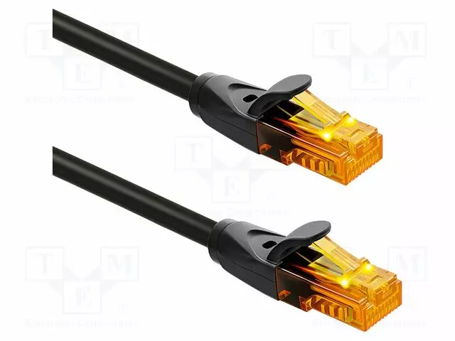 PATCH KAAPELI - U/UTP - CAT: 6 - RJ45-PISTOKE,MOLEMMIN PUOLIN - LANKA - RJ45 Ethernet kaapelit - QOLTEC-54564 - 1