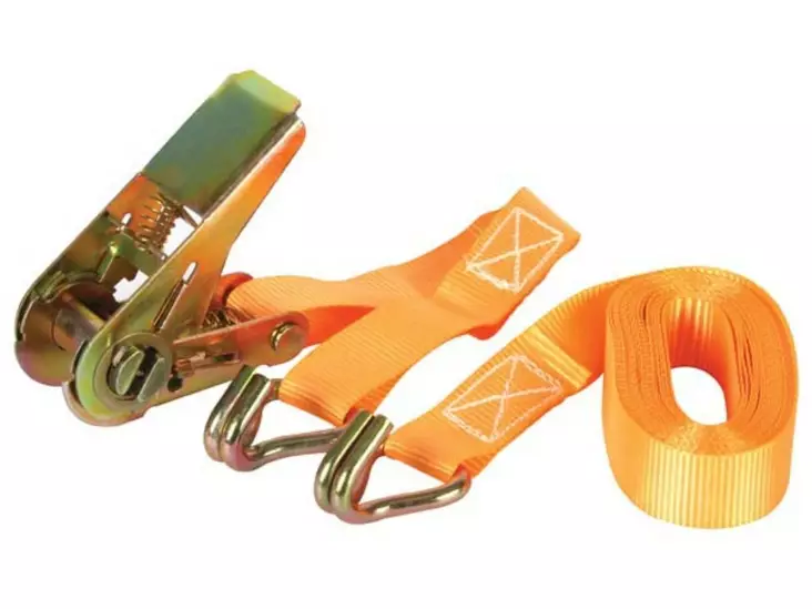 RATCHET TIE-DOWN WITH HOOKS - MAX. 500kg - 4.5m x 25mm - Kuormaliinat ja kiristimet - ARAT4 - 1