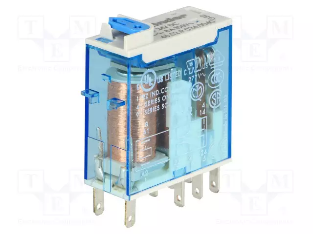 RELE - DPDT - UKELAN: 24VDC - 8A/250VAC - 8A/24VDC - Teollisuusreleet - 46.52.9.024.004 - 1