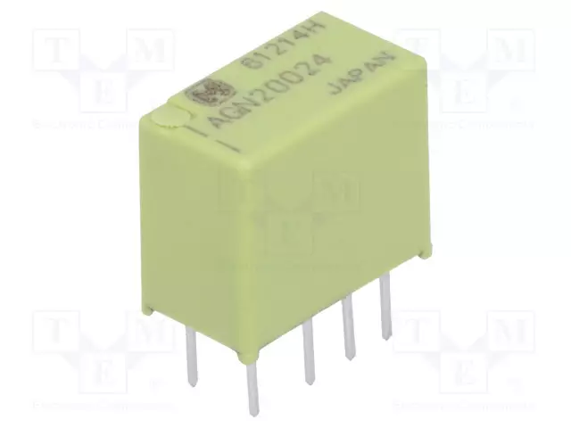 RELE - DPDT - UKELAN: 24VDC - IKOSKETINTEN MAX: 1A - Pienoisreleet - AGN20024 - 1