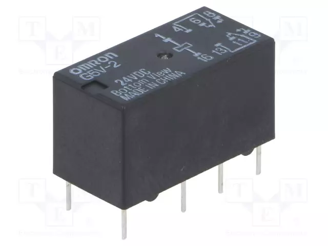 RELE - DPDT - UKELAN: 24VDC - IKOSKETINTEN MAX: 2A - Pienoisreleet - G5V2-24 - 1