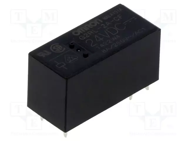 RELE - DPST-NO - UKELAN: 24VDC - 8A/250VAC - G2RL - Pienoisreleet - G2RL-2A-CF-DC24 - 1