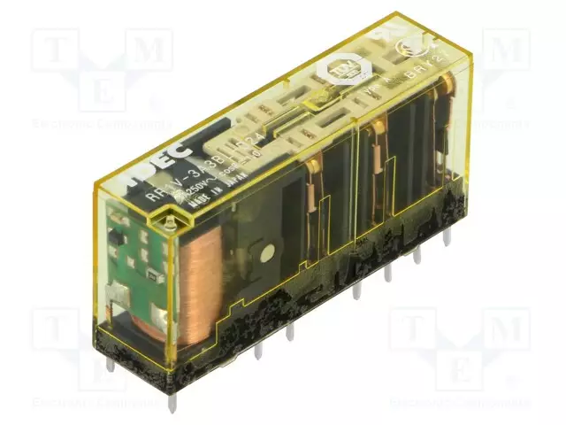 RELE - (NC + NO) X3 - UKELAN: 24VDC - 6A/250VAC - Teollisuusreleet - RF1V-3A3BL-D24 - 1