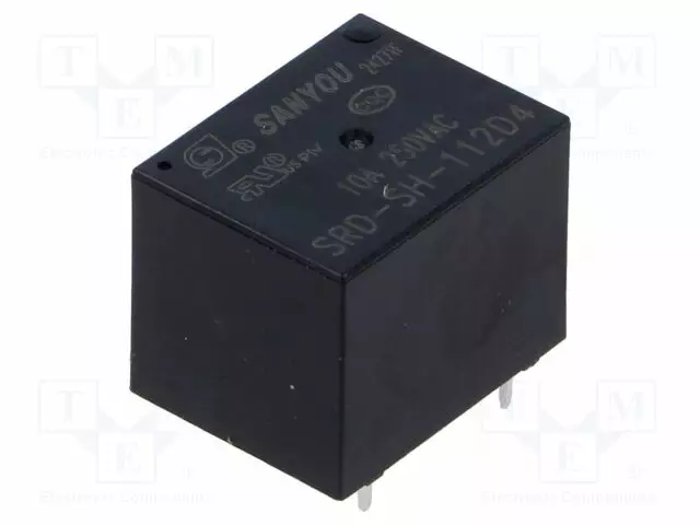 RELE - SPDT - UKELAN: 12VDC - 10A/250VAC - SRD - THT - Pienoisreleet - SRD-SH-112D4 - 1