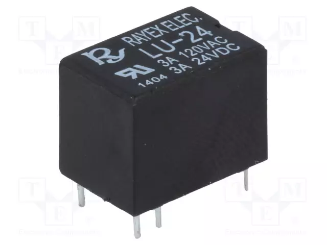 RELE - SPDT - UKELAN: 24VDC - IKOSKETINTEN MAX: 3A - Pienoisreleet - LU-24 - 1