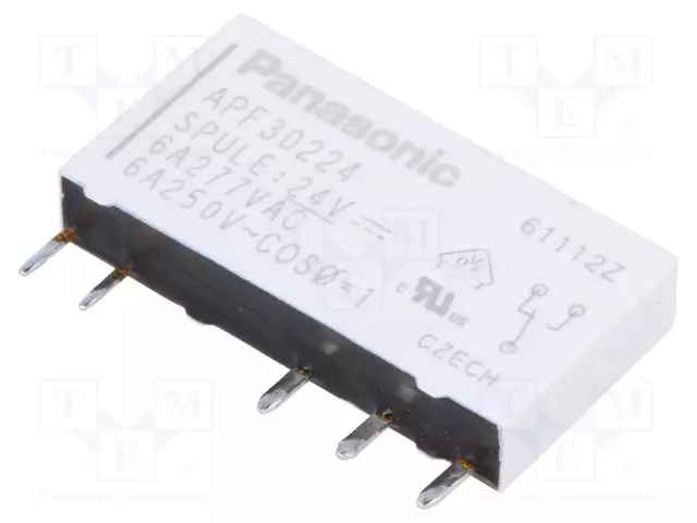RELE - SPDT - UKELAN: 24VDC - IKOSKETINTEN MAX: 6A - Pienoisreleet - APF30224 - 1