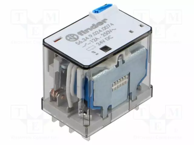 RELE - SPDT - 24VDC - IKOSKETINTEN MAX: 12A - Teollisuusreleet - 56.34.9.024.0074 - 1