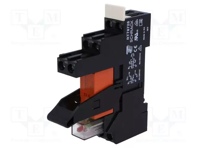 RELE: LIITÄNTÄ - DPDT - UKELAN: 24VDC - 8A - 8A/250VAC - 8A/30VDC - RT - Elektromagneettiset relesarjat - RT4S4LC4 - 1
