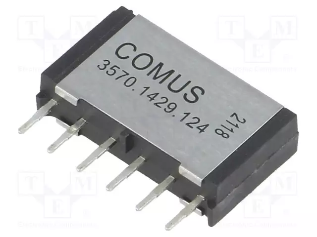 RELE: TYHJIÖRELE - DPST-NO - UKELAN: 12VDC - 1A - MAX.200VDC - 15W - THT - Reedreleet - 3570.1429.124 - 1