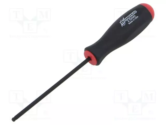 RUUVIMEISSELI: STANDARDI - KUUSIOKOLO,PYÖRISTETTY - HEX 2,5MM - Ruuvimeisselit ja sarjat - BONDHUS-10654 - 1