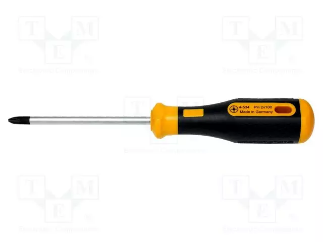 RUUVIMEISSELI: STANDARDI - PHILLIPS - PH2 - TERÄN PIT: 100MM - Ruuvimeisselit ja sarjat - BRN-4-534 - 1
