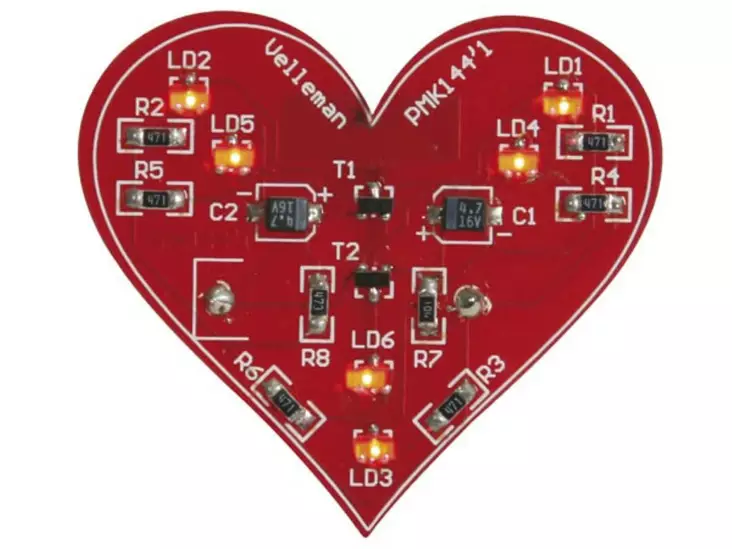 SMD FLASHING HEART - Whadda Minikit rakennussarjat - WSSA144 - 1