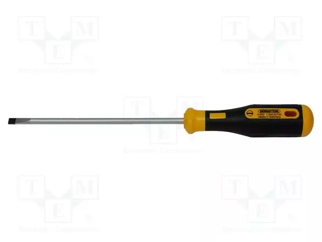 SCREWDRIVER: STANDARD - SLOT - 5X1MM - POWERLINE - BLADE LENGTH: 150MM - Ruuvimeisselit ja sarjat - BRN-4-524 - 1