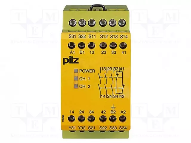 AUTOMAATIO­TURVAKYTKIN - 110VAC - 24VDC - OUT: 5 - PNOZ X3 - Turvakytkimet - säätömoduulit - 774314 - 1