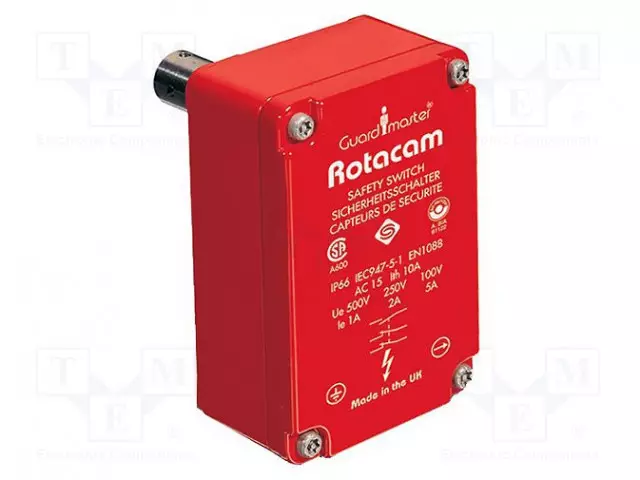 TURVAKYTKIN: SARANOITU - ROTACAM - NC X2 - IP66 - -20÷80°C - PUNAINEN - Turvasaranakytkimet - 440H-R03074 - 1