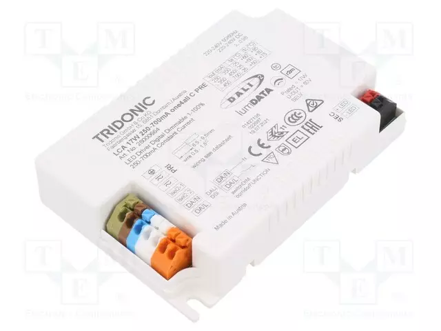VIRTALÄHDE: IMPULSSI - LED - 17W - 15÷50VDC - 250÷700MA - 198÷264VAC - LED teholähteet - 28000664 - 1