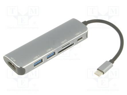 ADAPTERI - OTG,USB 3.0 - NIKKELÖITY - 0,15M - MUSTA - 4K,UHD 2160P - PVC - USB kaapelit ja adapterit - CU4385 - 1