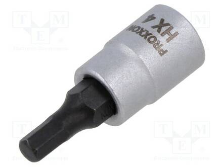 HYLSY - KUUSIOTAPPIAVAIN,HYLSY-HEX 4MM - 1/4" - KÄRJEN PIT: 33MM - Hylsyavaimet - PR23745 - 1