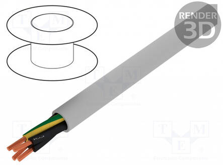 JOHTO - JZ-500 - 4G0,75MM2 - SUOJAAMATON - 300V,500V - CU - LANKA - HARMAA - Suojaamattomat moninapakaapelit - JZ5004X0.75 - 1