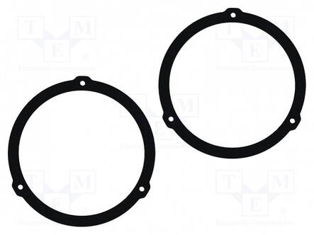 KAIUTTIMEN KOROKERENGAS - MDF - 165MM - CITROËN - KYLLÄSTETTY - 2KPL - Kaiuttimen MDF soviterenkaat - D.MDF.CITROEN05 - 1