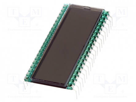 LCD NÄYTTÖ - 7-SEGMENTTINÄYTTÖ - STN POSITIVE - NUM.LUKUM: 4 - Digitaaliset LCD-näytöt - DE127-RS-206.35 - 1