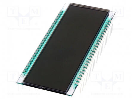 LCD NÄYTTÖ - 7-SEGMENTTINÄYTTÖ - STN POSITIVE - NUM.LUKUM: 5 - Digitaaliset LCD-näytöt - DE130-RS-207.5 - 1