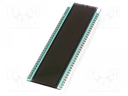 LCD NÄYTTÖ - 7-SEGMENTTINÄYTTÖ - STN POSITIVE - NUM.LUKUM: 8 - Digitaaliset LCD-näytöt - DE125-RS-207.5 - 1