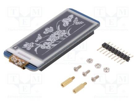 NÄYTTÖ: E-PAPERI - 2,13" - 250X122 - KOOT: 65X30,2MM - MUSTA-VALKOINEN - E-paperi - WSH-12915 - 1