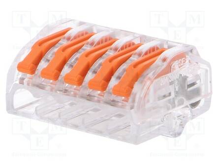 PIKALIITIN - JOUSIPURISTIN - 0,2÷4MM2 - 450V - 32A - JOHTOON - NAVAT: 1 - WAGO ja muut pikaliittimet - ZU-405 - 1