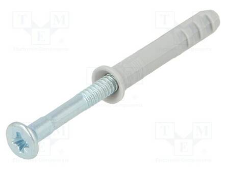 PLASTIC ANCHOR - WITH SCREW - 5X30 - ZINC-PLATED STEEL - N - 100PCS. - Ruuvit - muut - FISCHER-50395 - 1