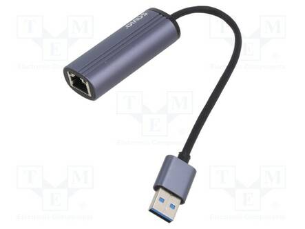 USB ADAPTERI ETHERNETILLE - USB 3.1 - PNP - HARMAA - 0,18M - ALUMIINI - Tietokonetarvikkeet - muut - SAVAK-55 - 1
