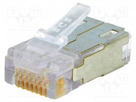 PISTOKE - RJ45 - VARIOSUB - PIN: 8 - CAT: 5E - SUOJATTU - JÄRJESTELY: 8P8C - RJ liittimet - VS08-ST-RJ45 - 1
