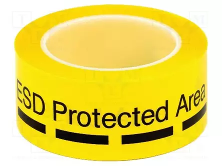 NAUHA: VAROITUSNAUHA - L: W: 50MM - PAKS.: 0,057MM - PVC - 70°C - ESD teipit ja etiketit - ERS-420050005 - 1