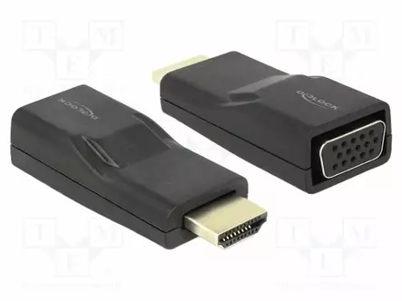 ADAPTERI - MUSTA - HDMI, DVI, DisplayPort johdot - DELOCK-65655 - 1